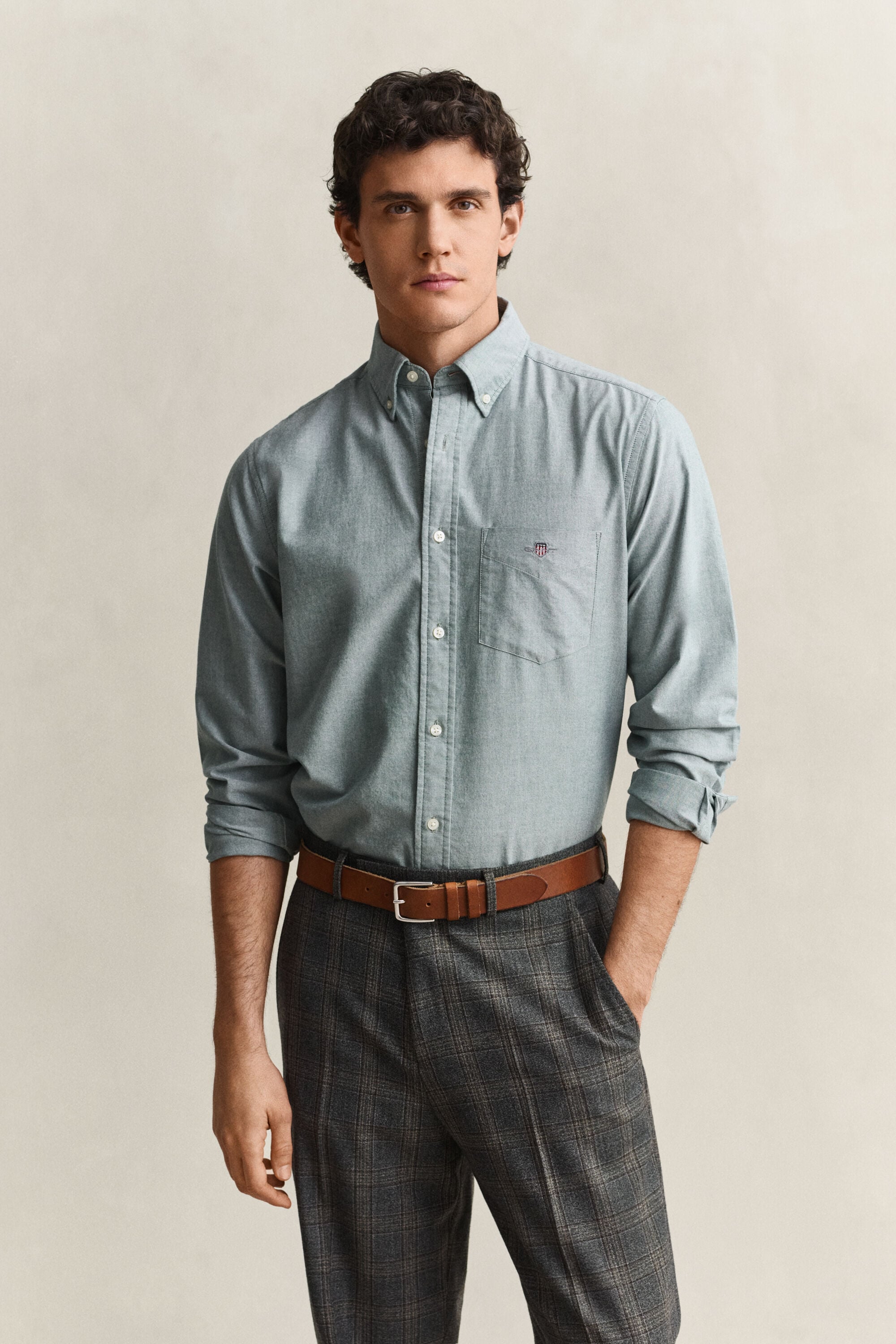 Chemise regular en coton Oxford classique