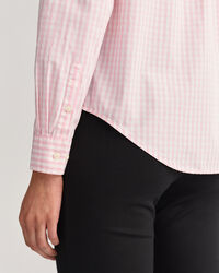 Chemise regular fit en popeline de coton vichy