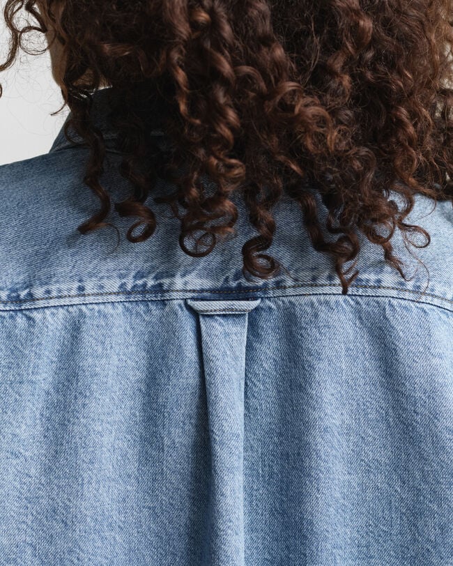 Chemise coupe décontractée en denim