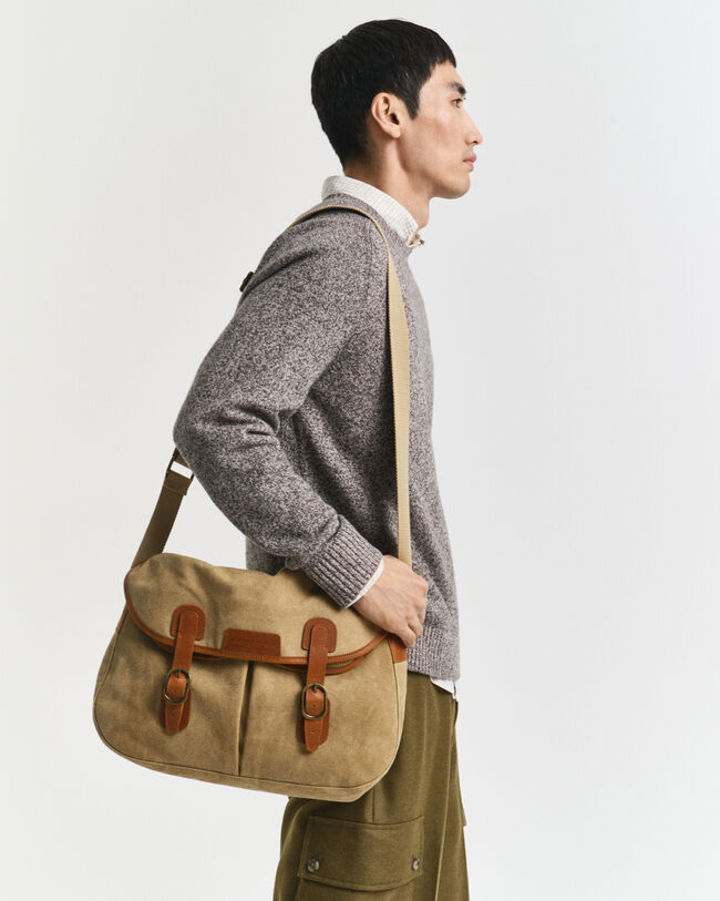 Sac style pêcheur en toile délavée