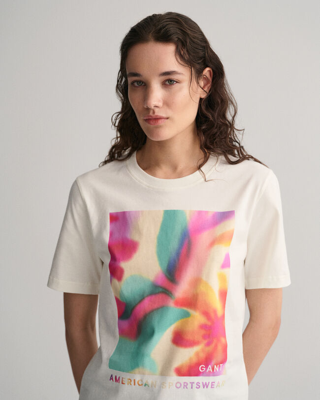 T-shirt avec motif floral Graphic