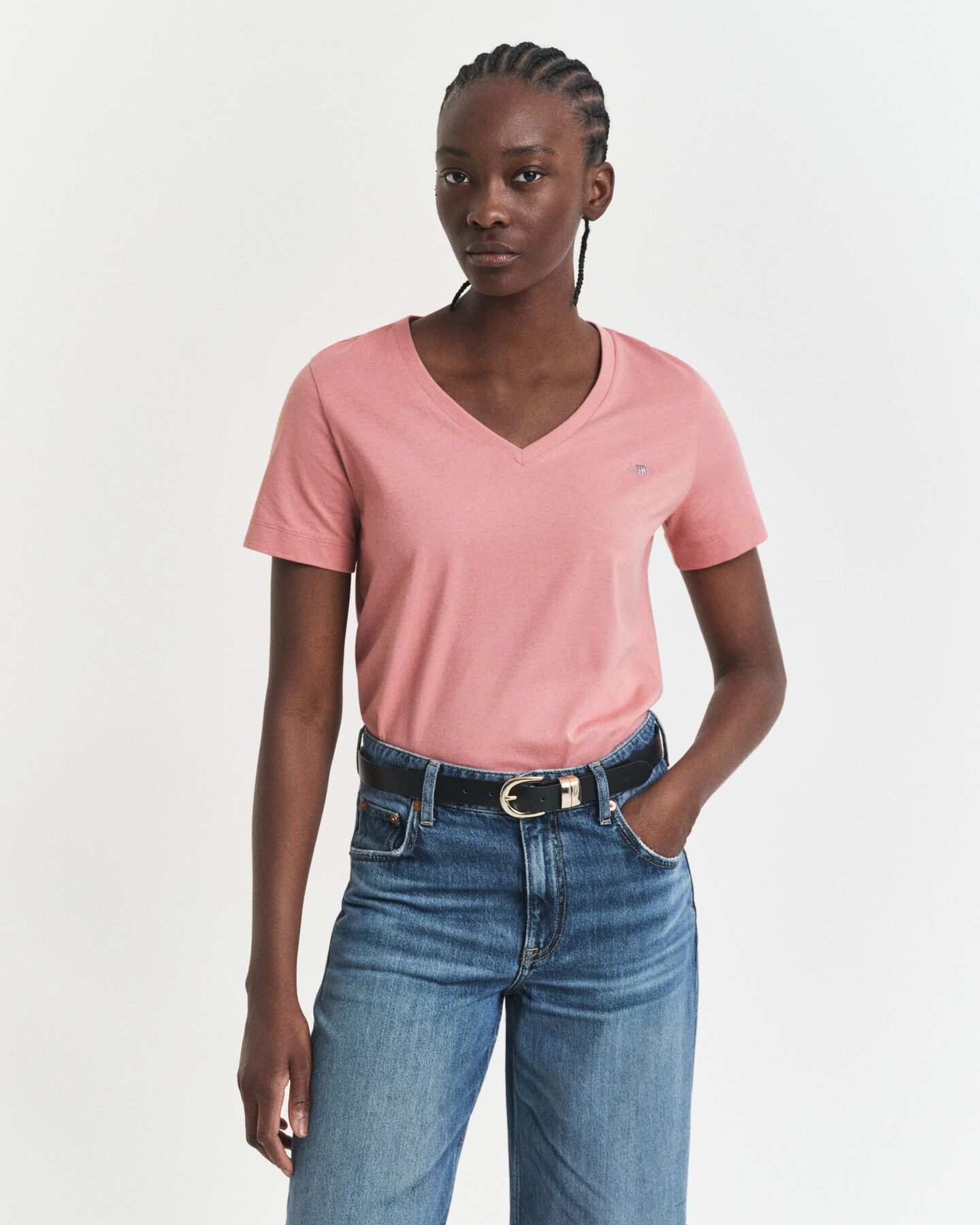 T-shirt col V Shield