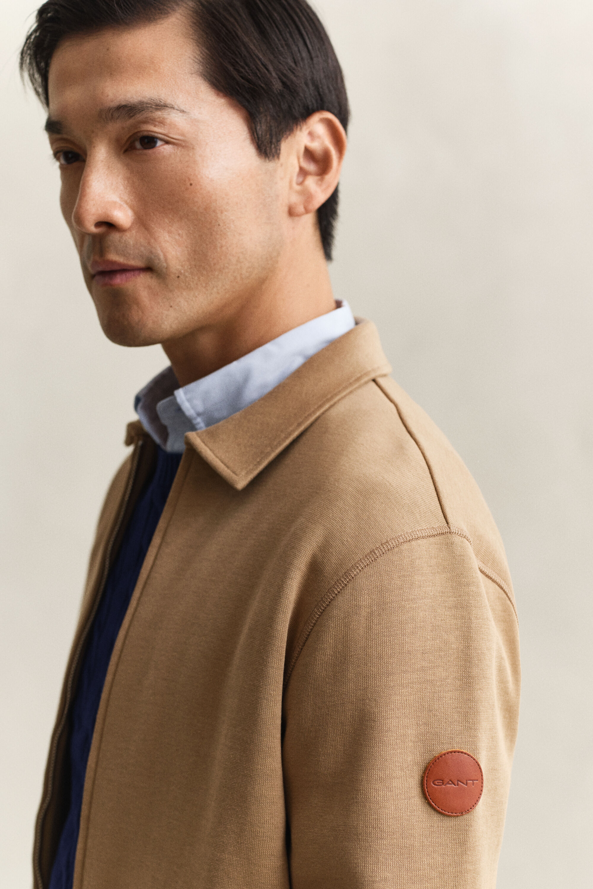 Sweat-shirt zippé en jersey romanite