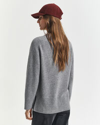 Pull col rond en laine et cachemire doux