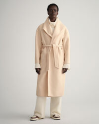 Manteau cousu main avec ceinture