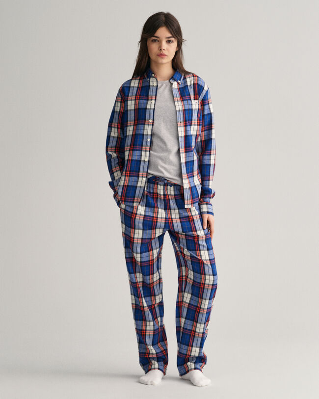 Pantalon de pyjama à carreaux multicolores Teens