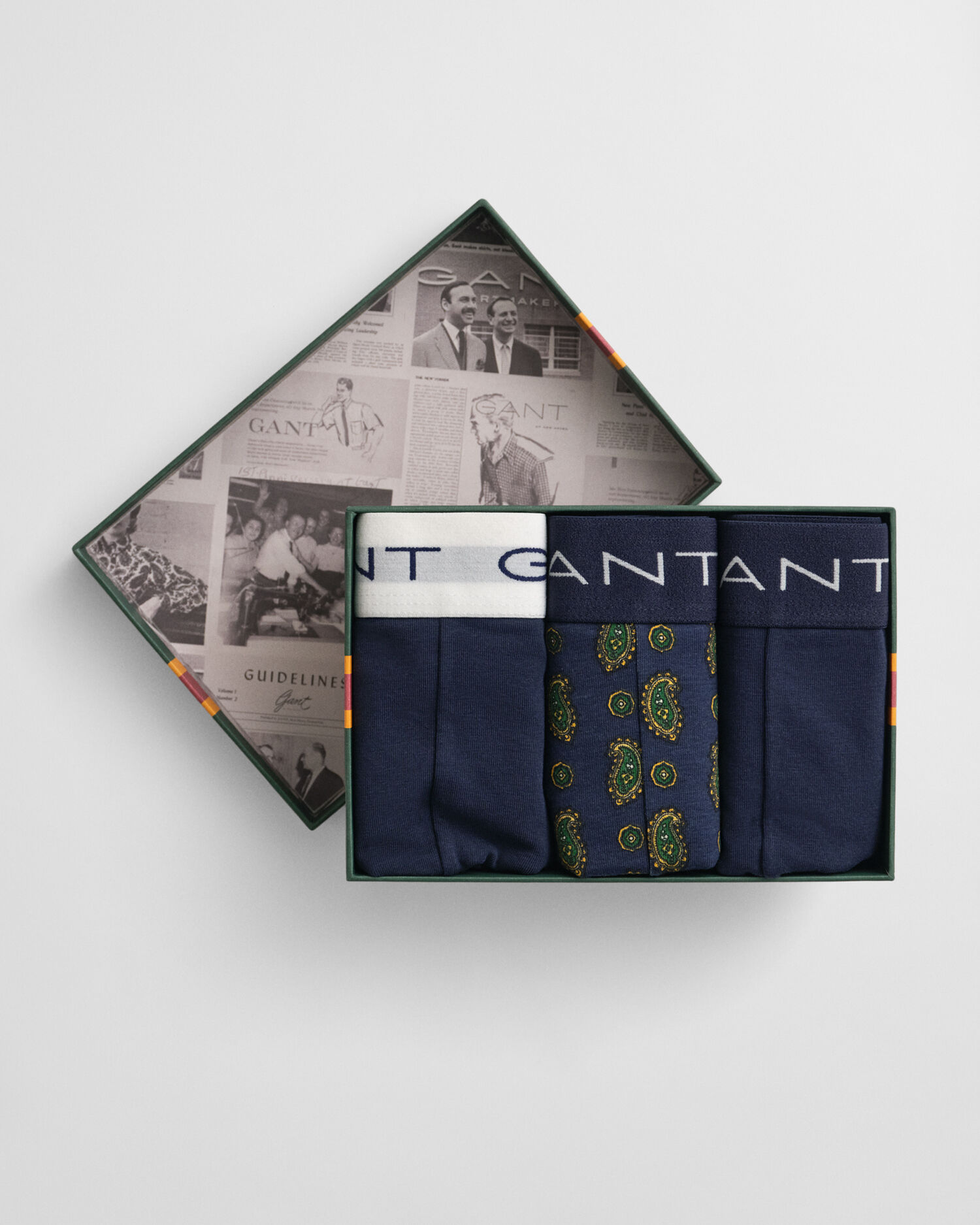 Coffret cadeau de 3 caleçons à imprimé cachemire