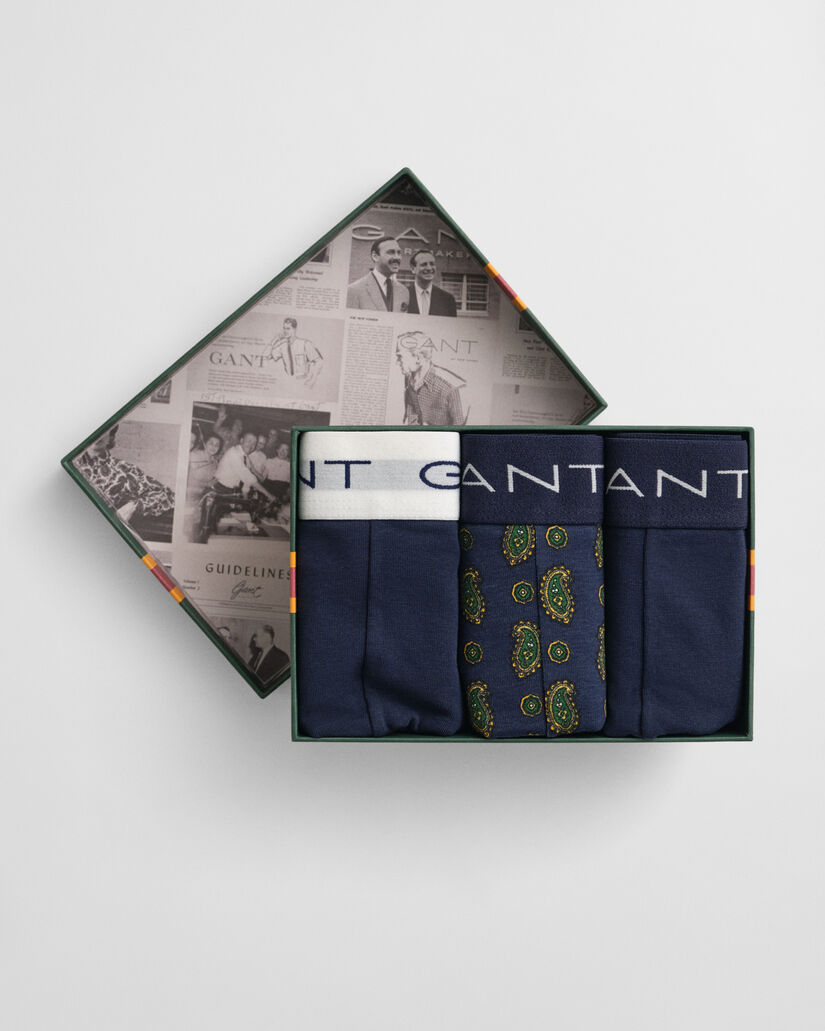 Coffret cadeau de 3 caleçons à imprimé cachemire