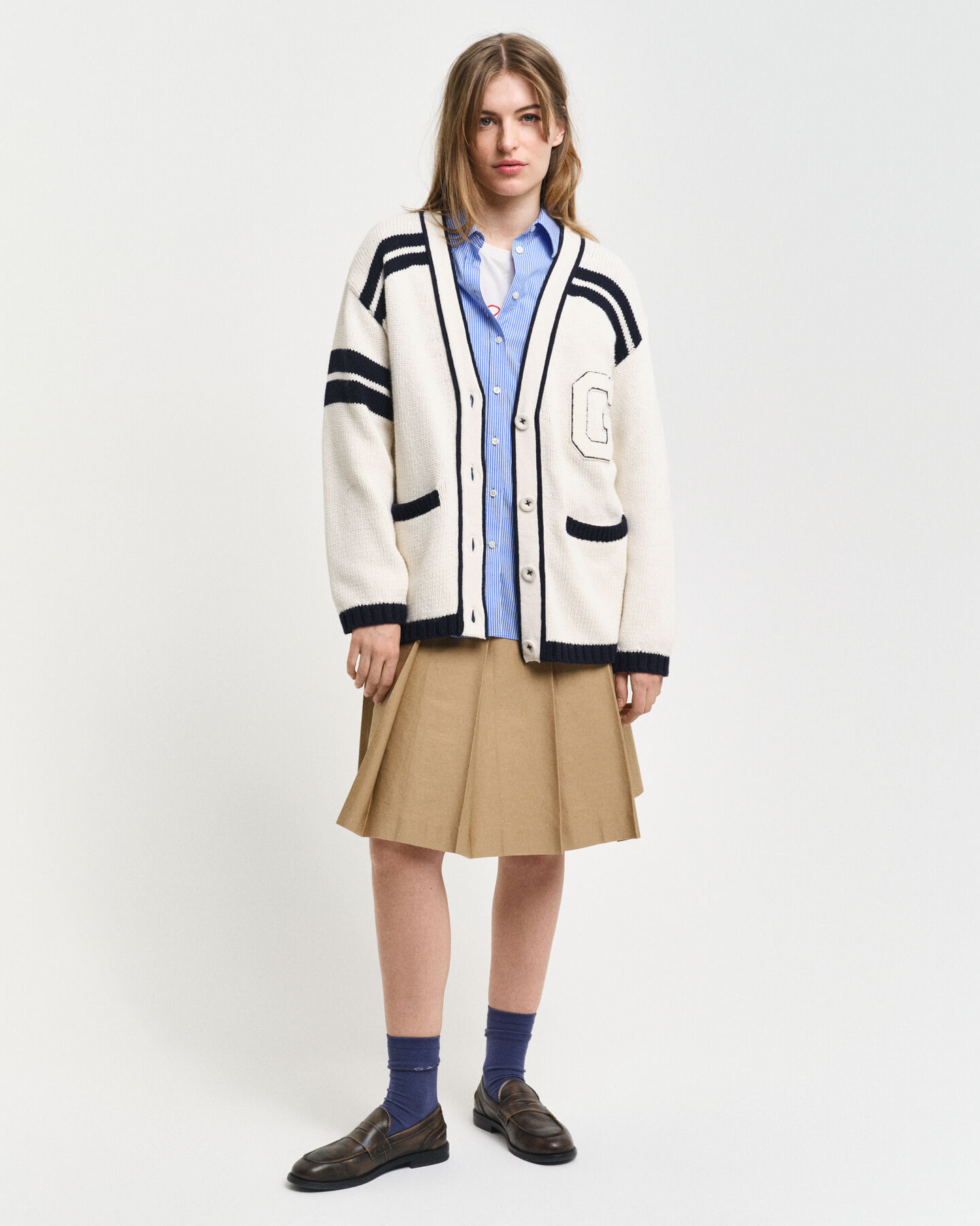 Cardigan col V GANT Varsity