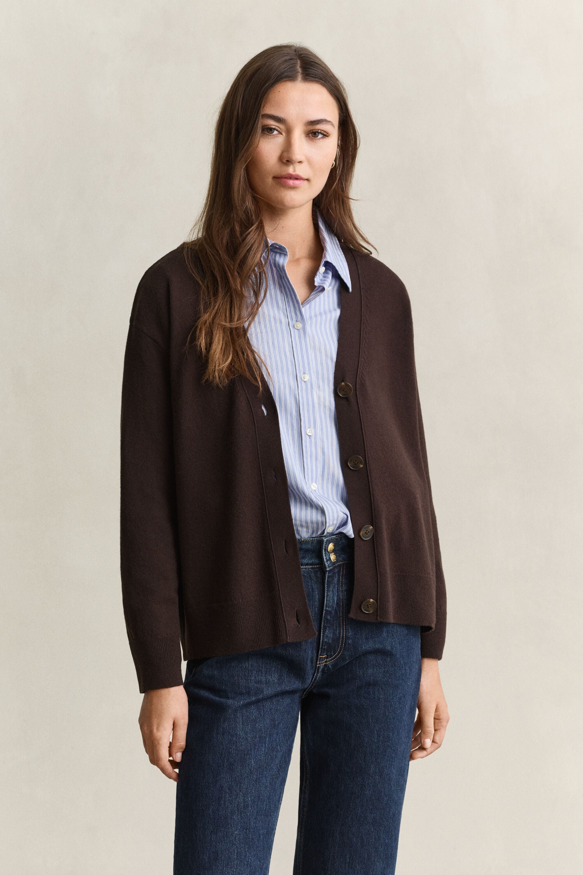 Cardigan en laine d'agneau ultrafine