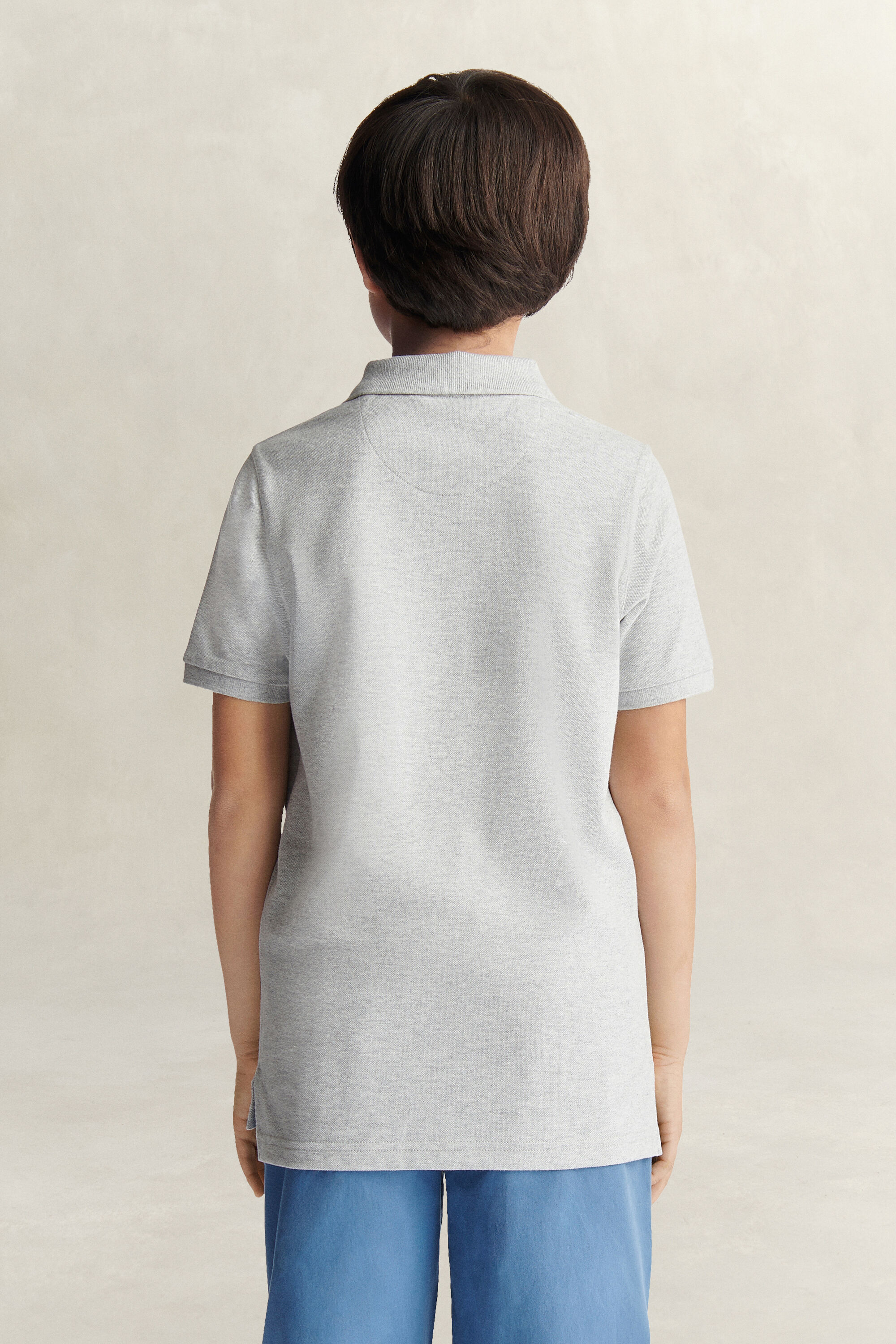 Polo en coton piqué Shield Ado