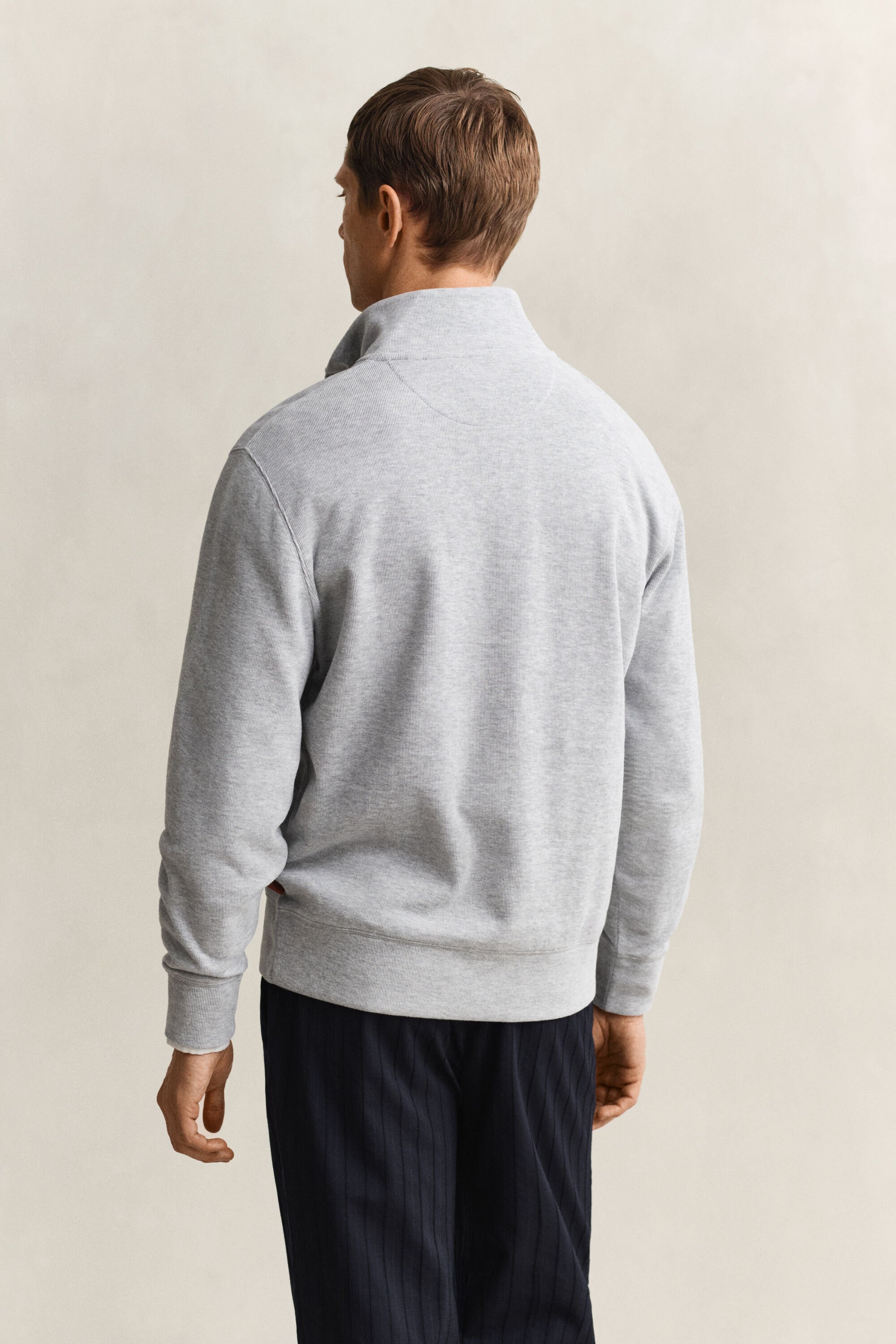 Sweat-shirt à demi-zip Sacker Rib