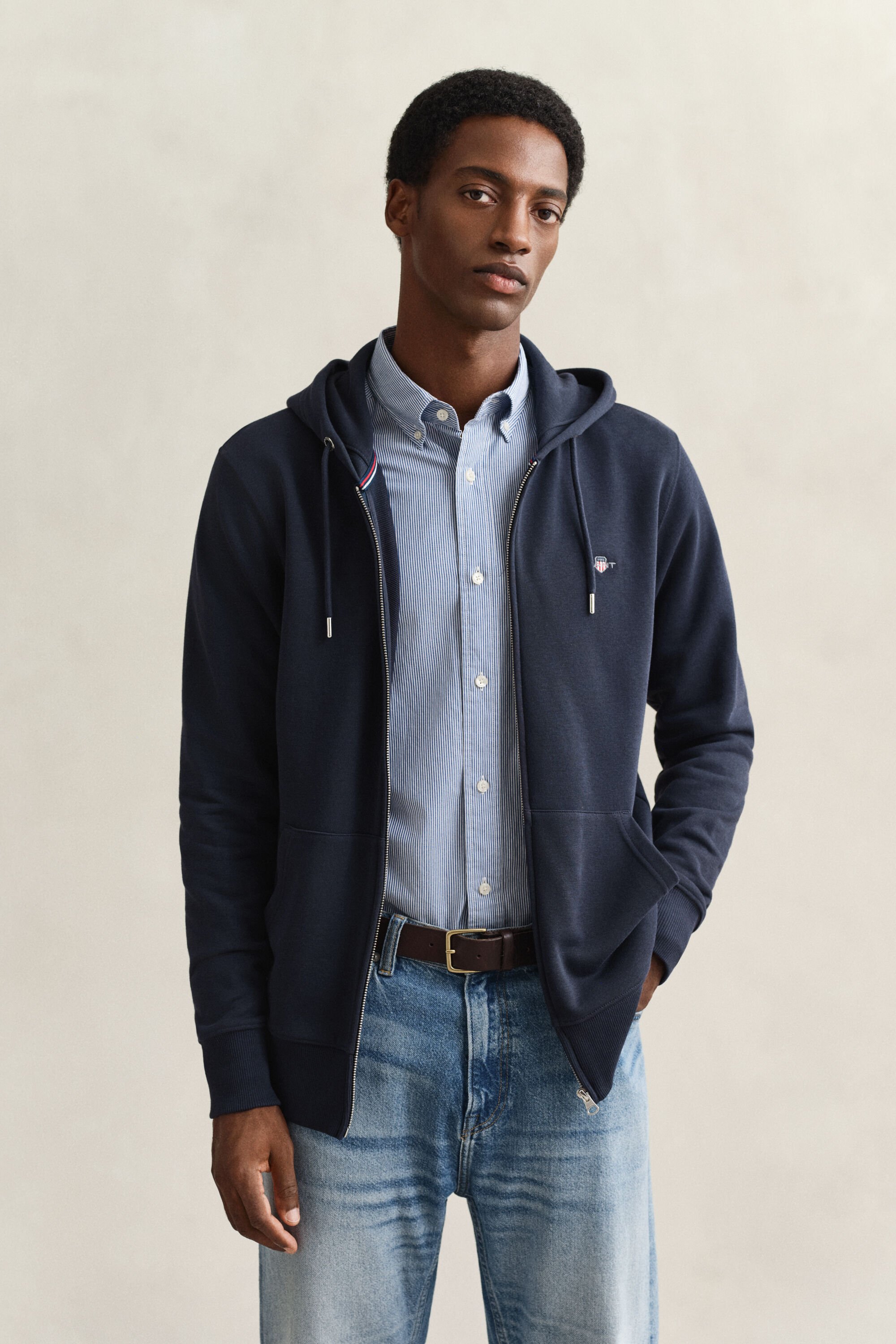 Sweat à capuche zippé Shield