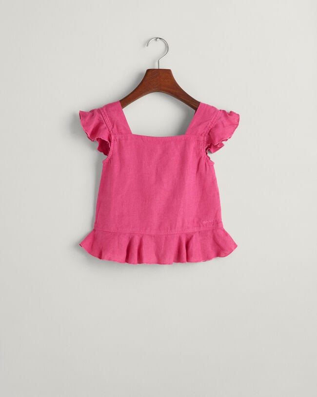 Haut en lin volant&eacute; Girls