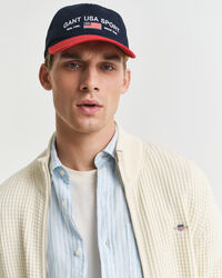 Cardigan zippé en coton texturé