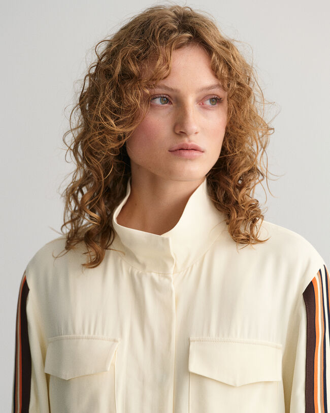 Veste relaxed fit à rayures