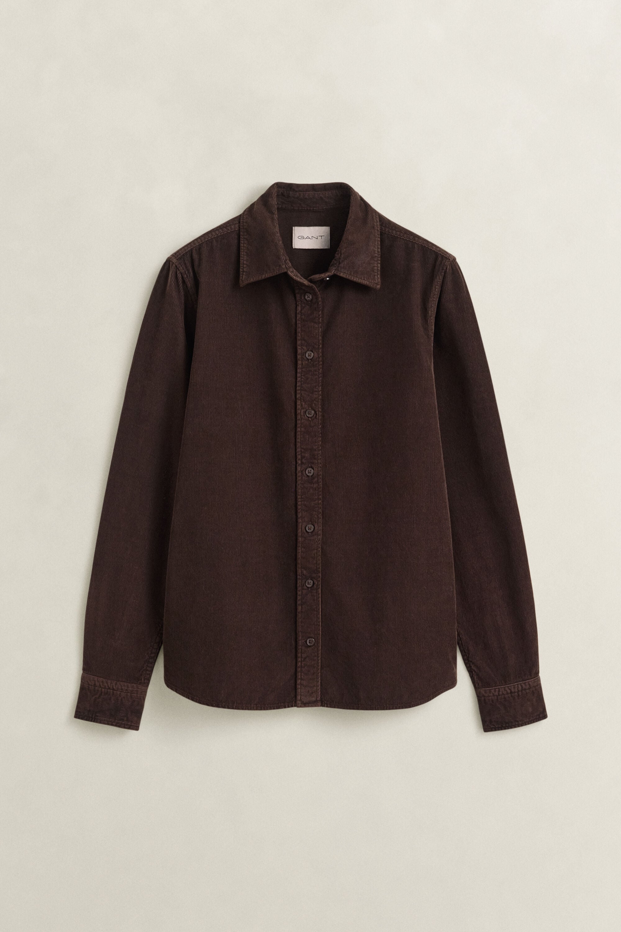 Chemise regular en velours côtelé