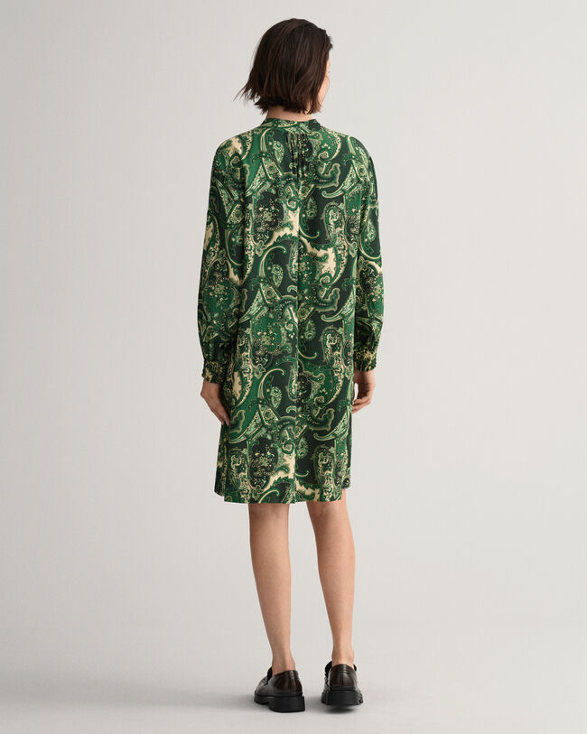 Robe &agrave; col droit Paisley