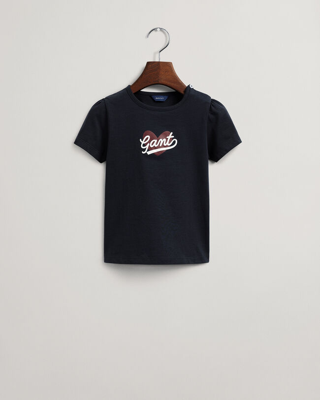 T-shirt avec cœur Script Girls