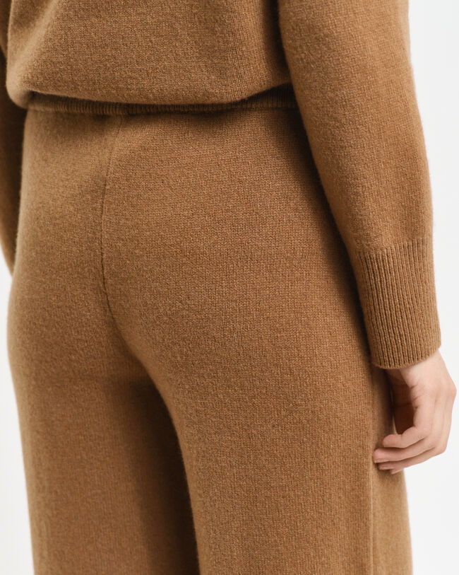Pantalon en laine tricotée