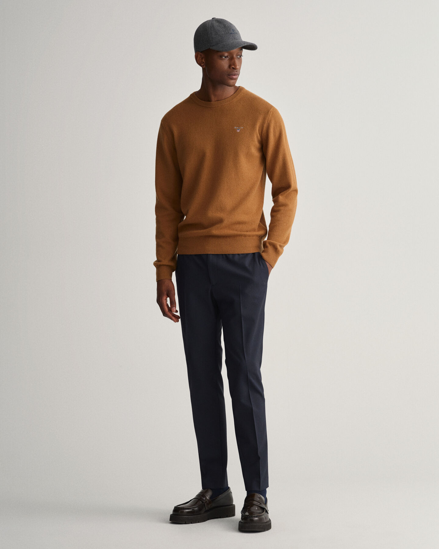 Pantalon de jogging slim fit en sergé Hallden