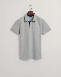 Polo Rugger en coton piqu&eacute; &agrave; col contrastant