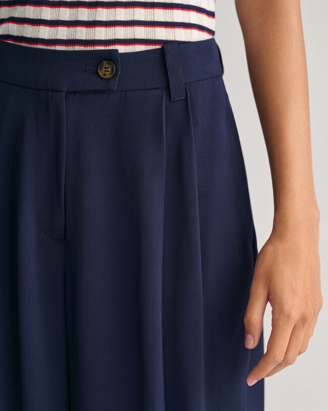 Pantalon chino loose fit taille basse à jambes larges