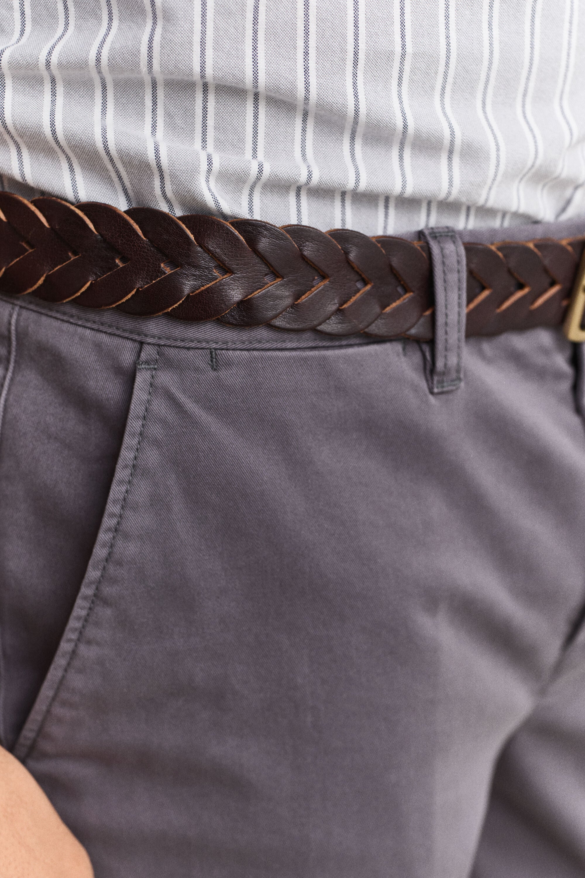 Pantalon chino coupe slim confortable
