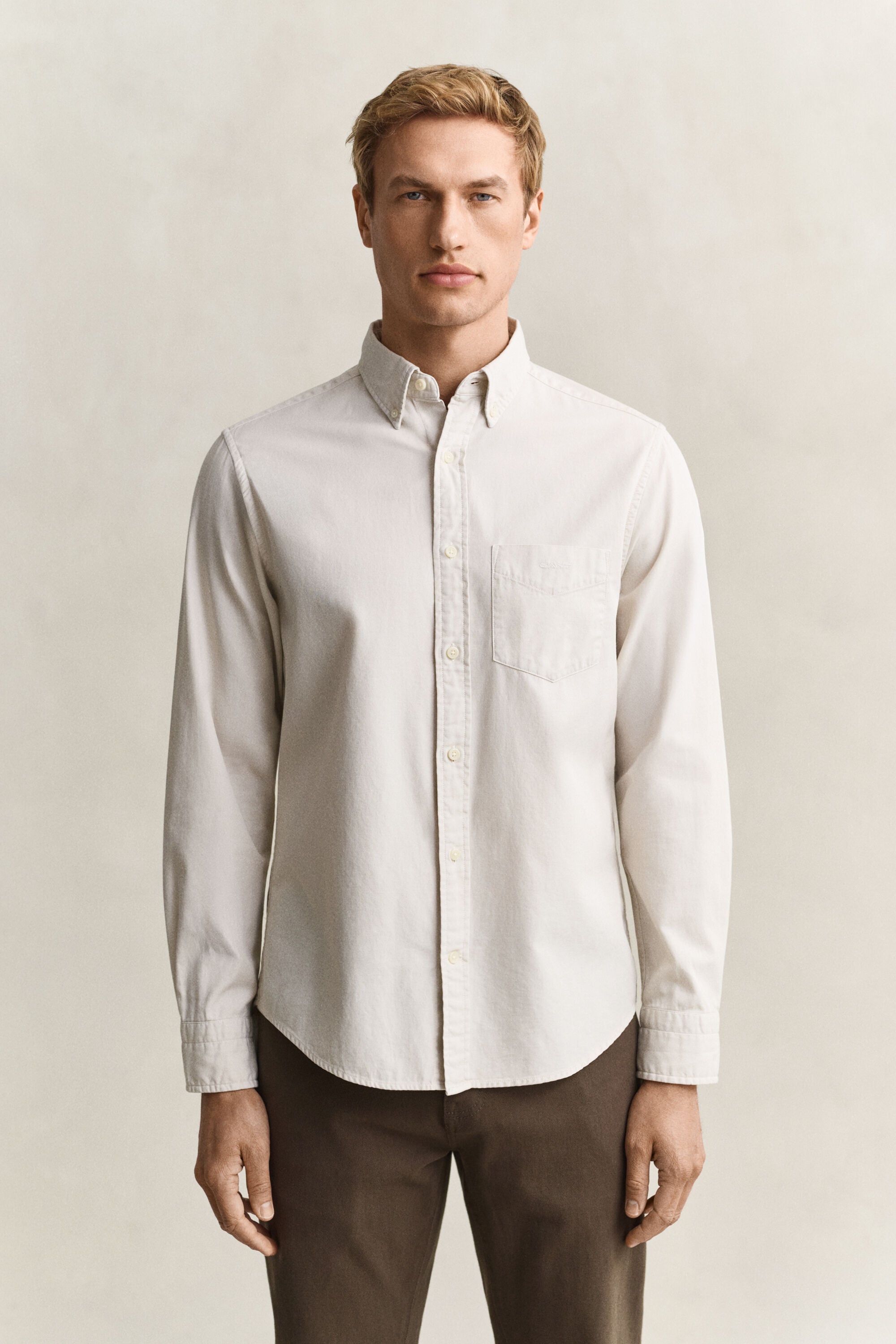 Chemise coupe regular en sergé
