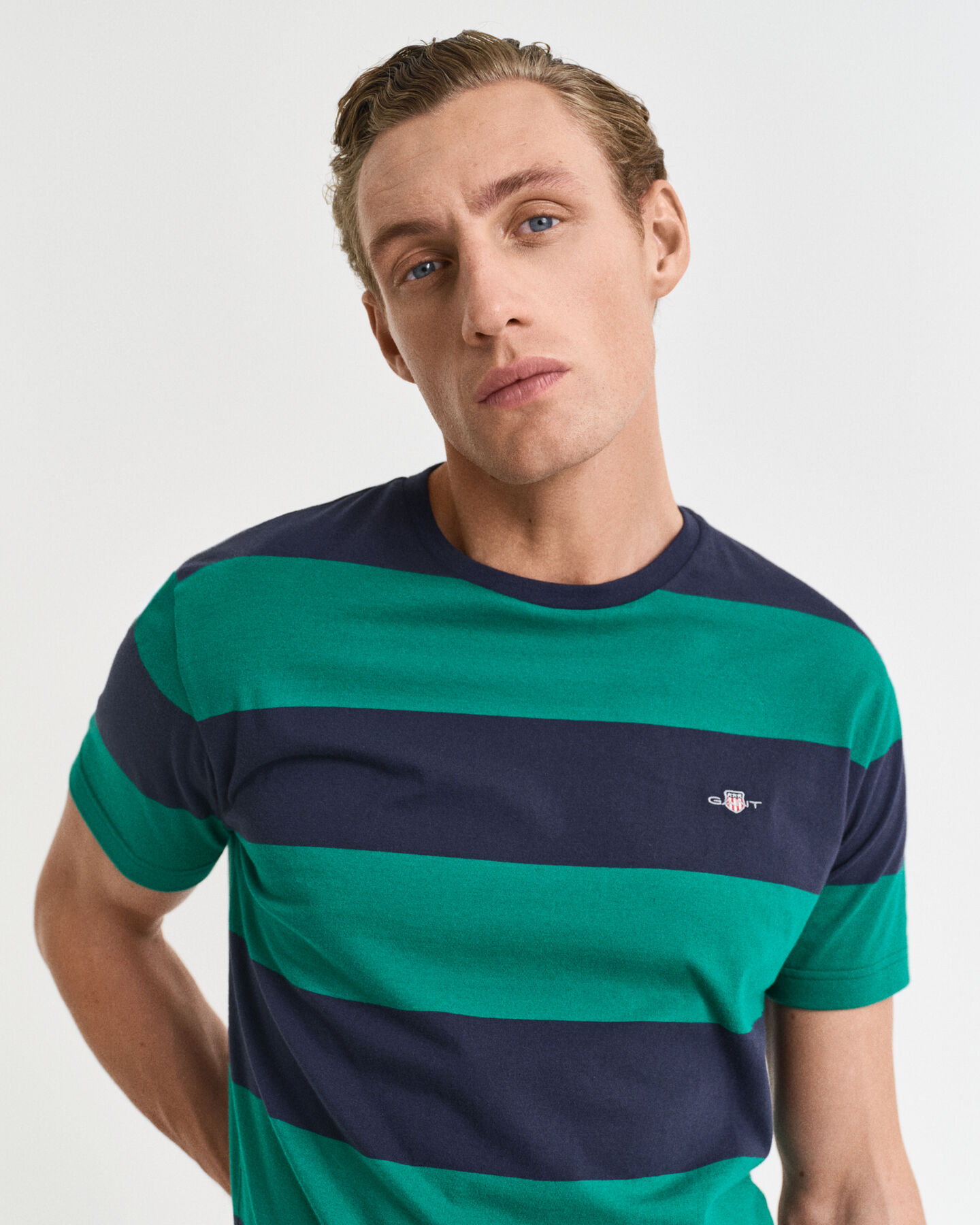 T-shirt &agrave; larges rayures