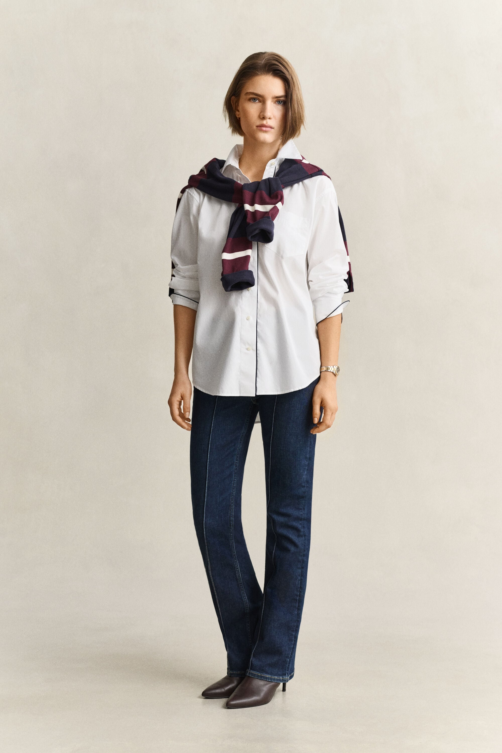 Chemise avec passepoil
