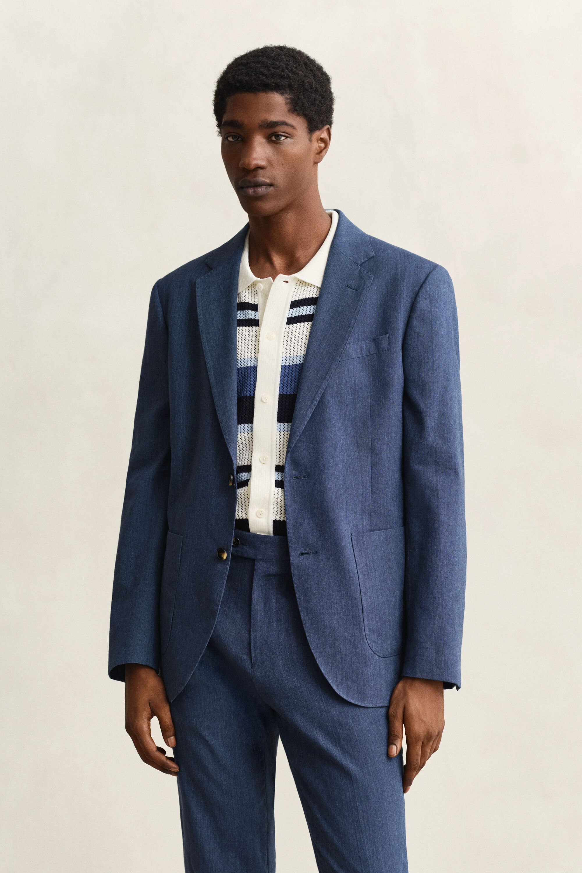 Veste de costume en lin mélangé