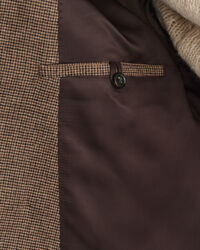 Veste blazer de costume à carreaux en motif pied-de-poule