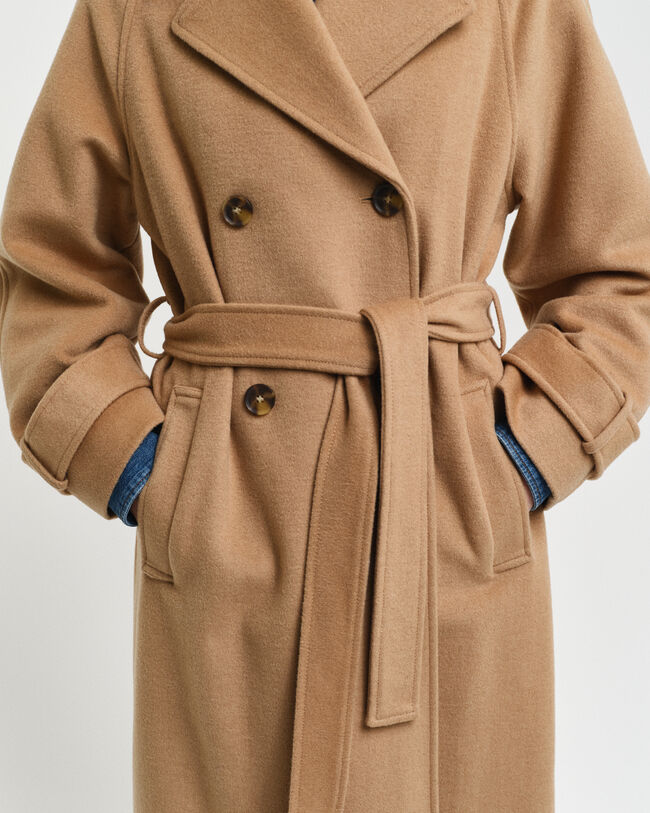 Trench-coat en laine