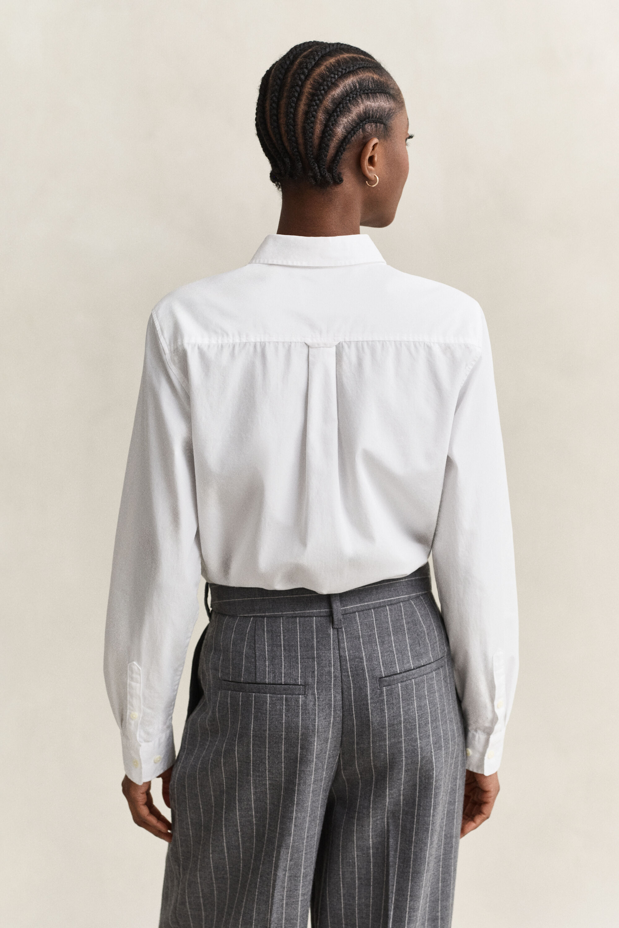 Chemise regular classique en popeline
