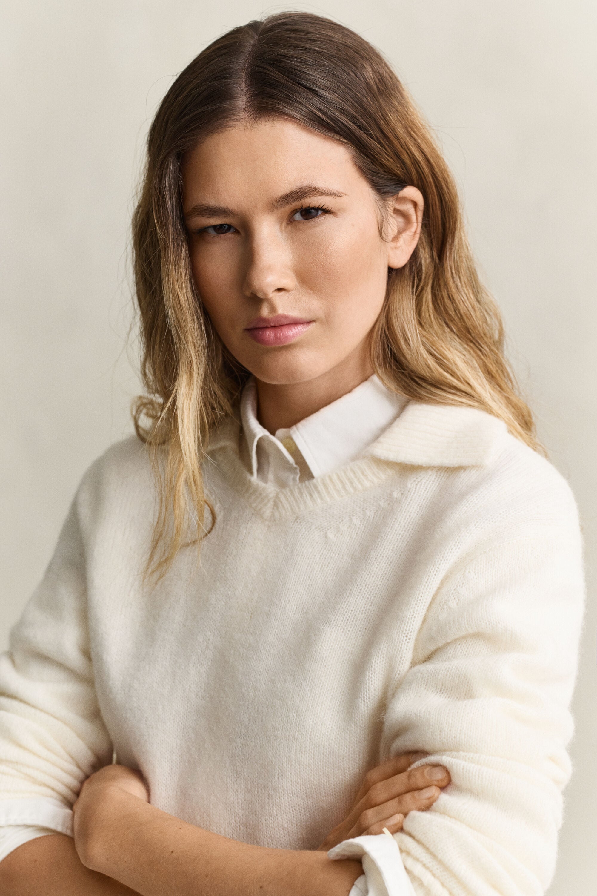 Pull col V Gant x Yale