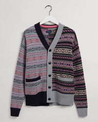 Cardigan à motif Fair Isle REMAKE