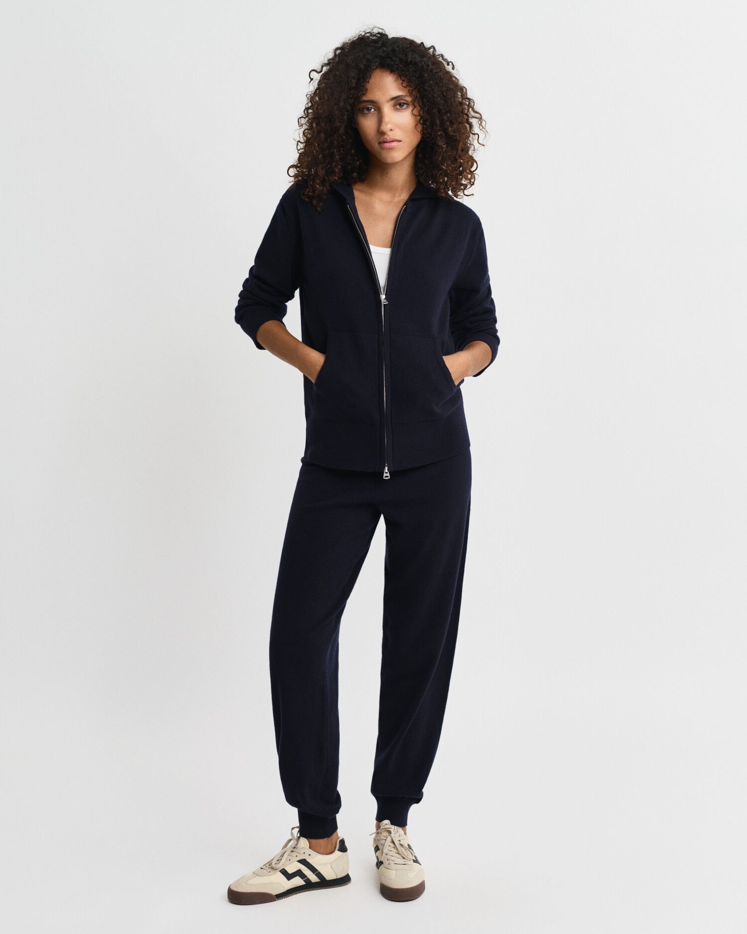 Pantalon en maille de laine d'agneau ultrafine