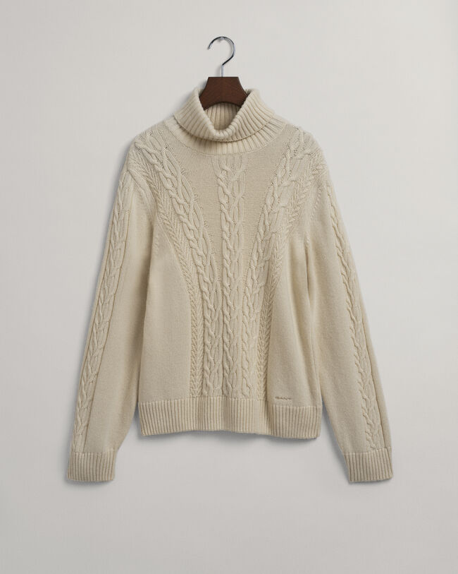 Pull col roulé à torsades épaisses Teen Girls