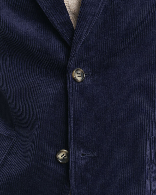 Veste blazer regular fit en velours côtelé