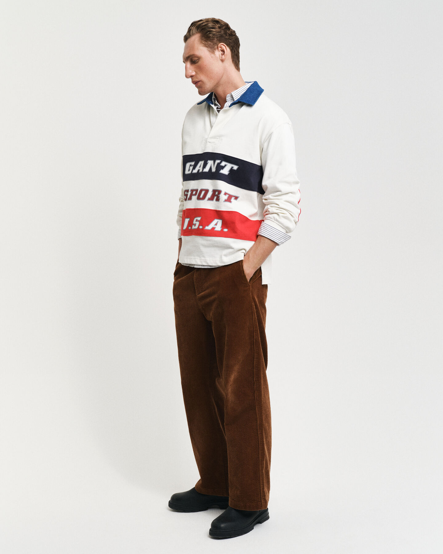 Heavy Rugger avec col en denim