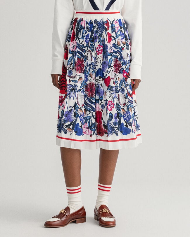 Jupe pliss&eacute;e Tiger Floral