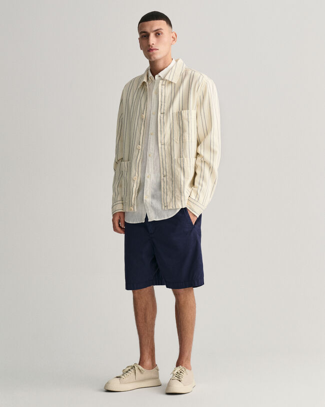 Chemise slim fit en lin