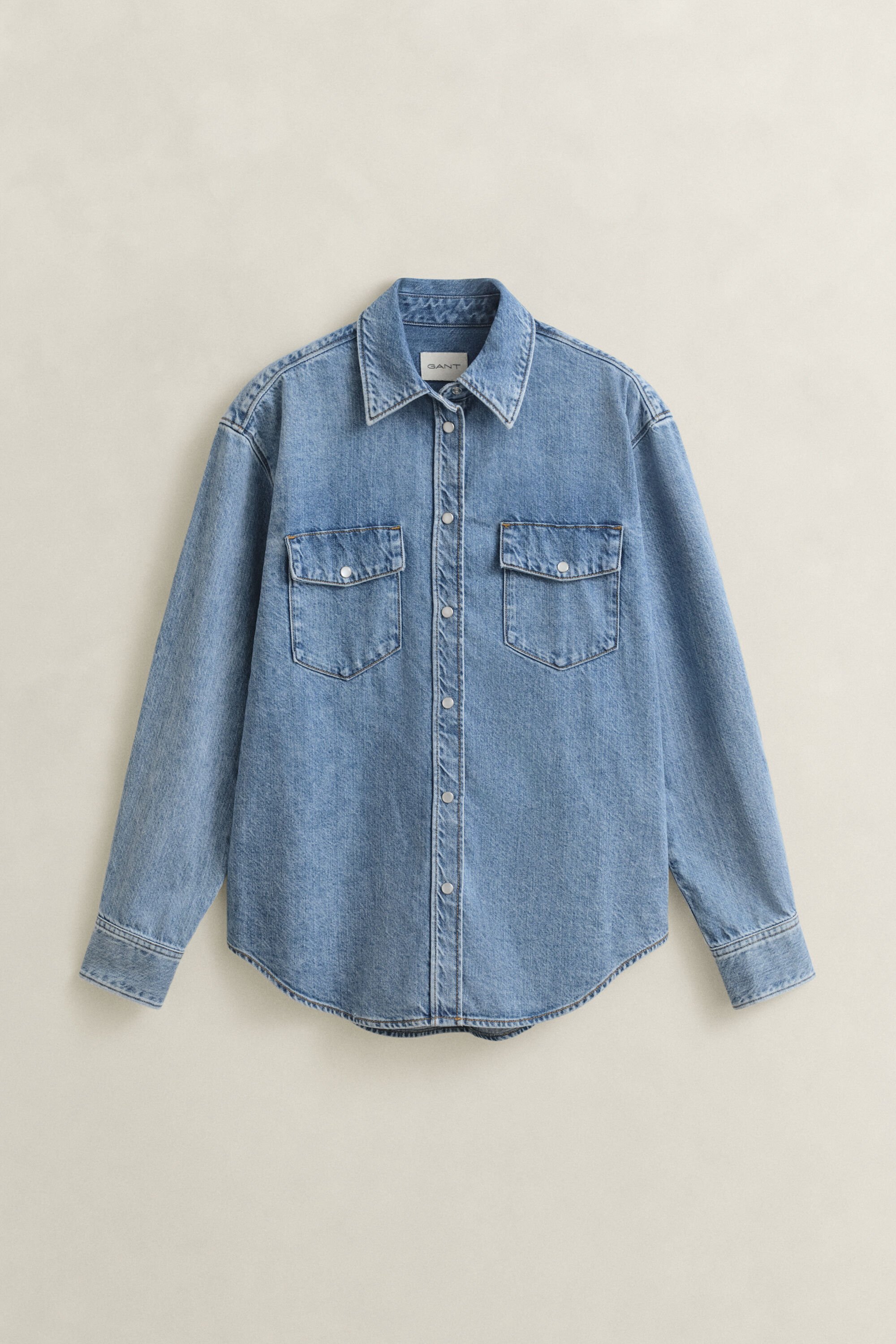 Chemise coupe décontractée en denim