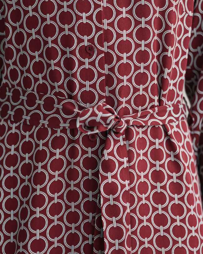 Robe-chemise slim fit Geometric