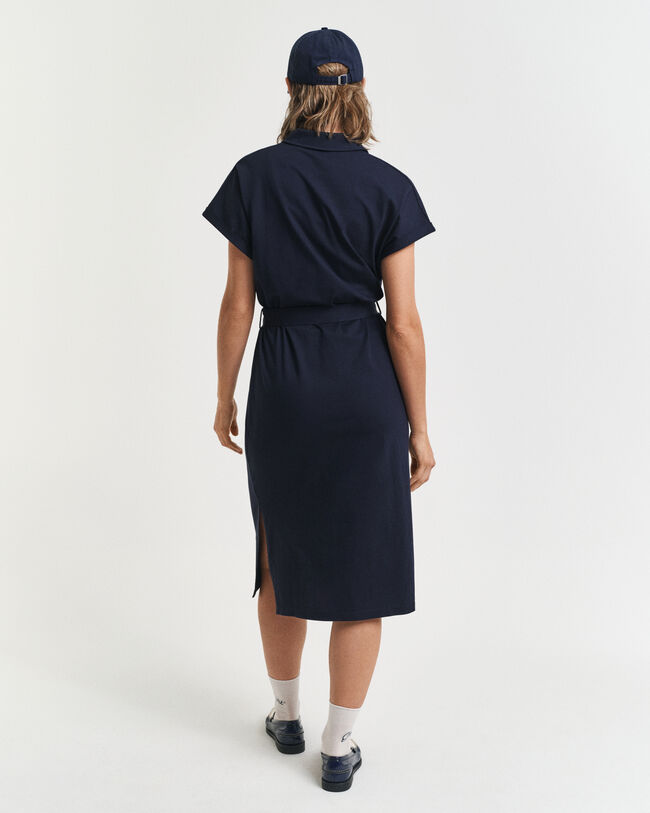 Robe polo en coton piqué