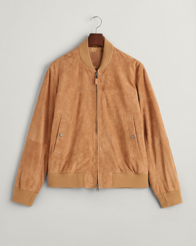 Blouson aviateur en daim