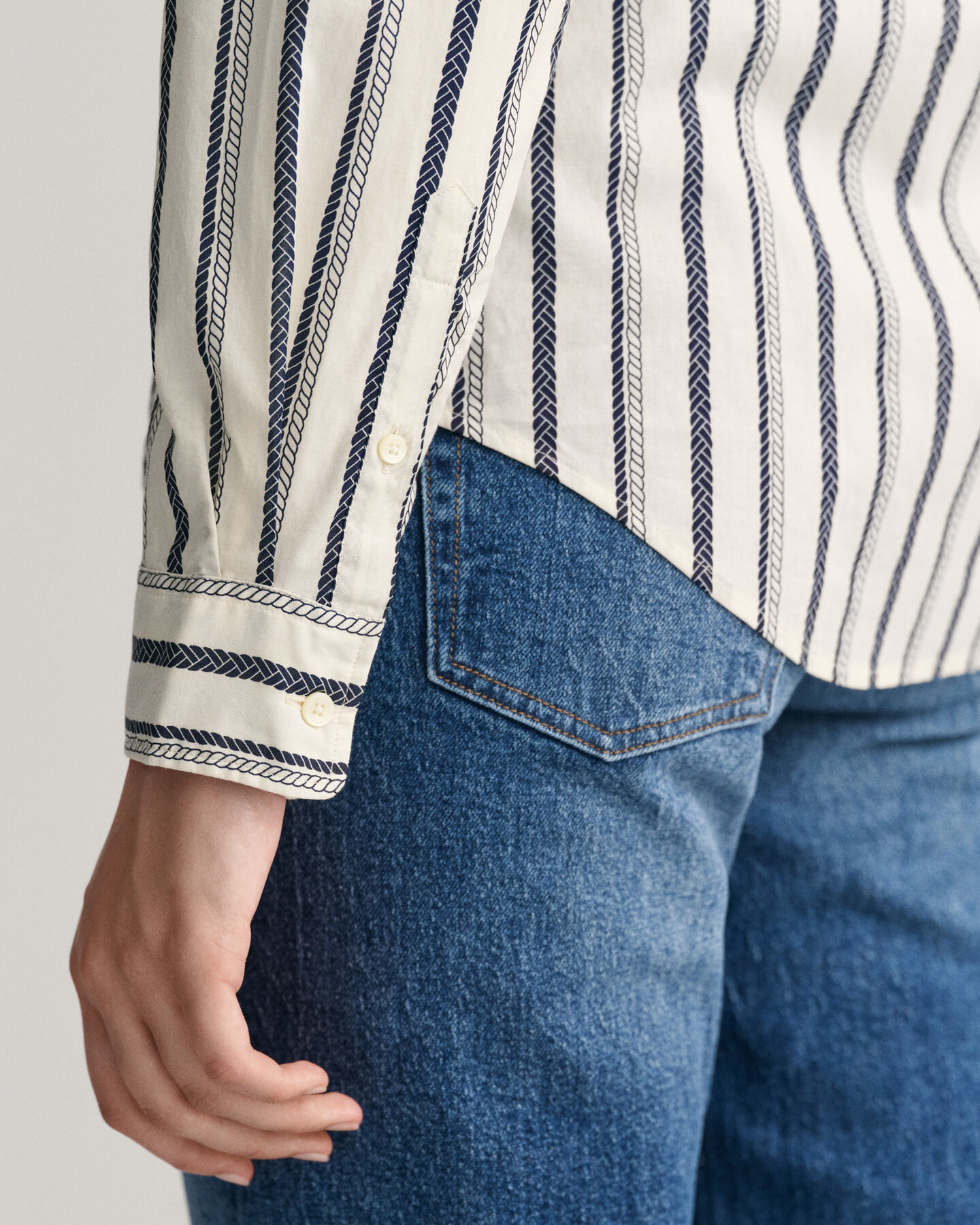 Chemise regular fit en voile de coton Rope