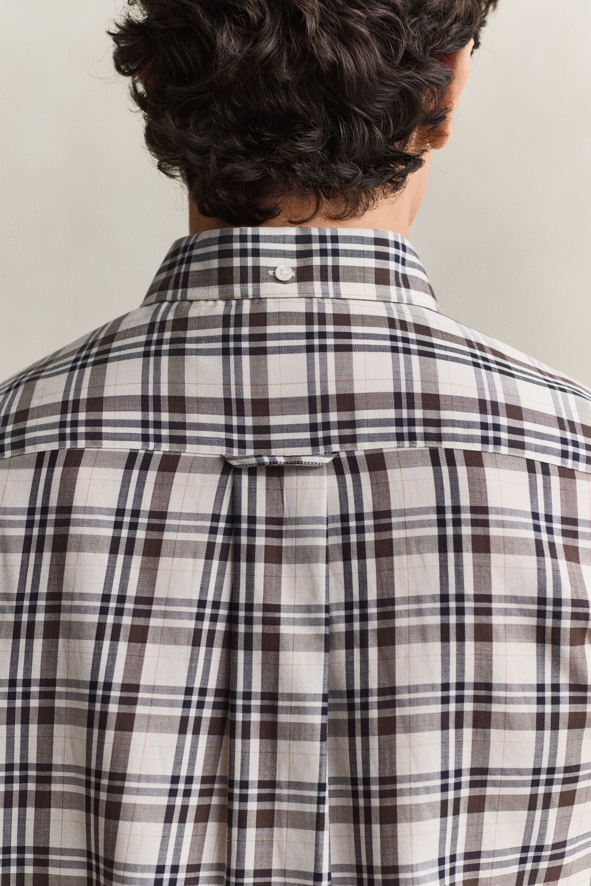 Chemise en sergé à carreaux