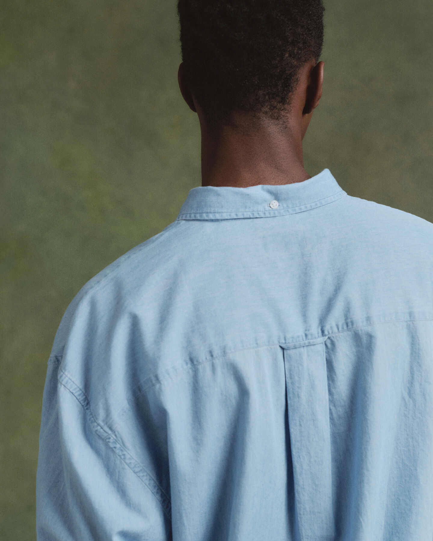 Chemise coupe ultra-ample indigo Luxury